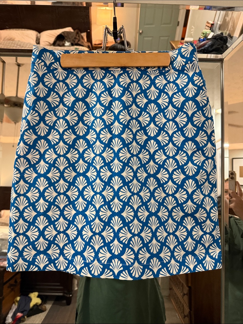 Boden - Shell Fan Print A-Line Skirt